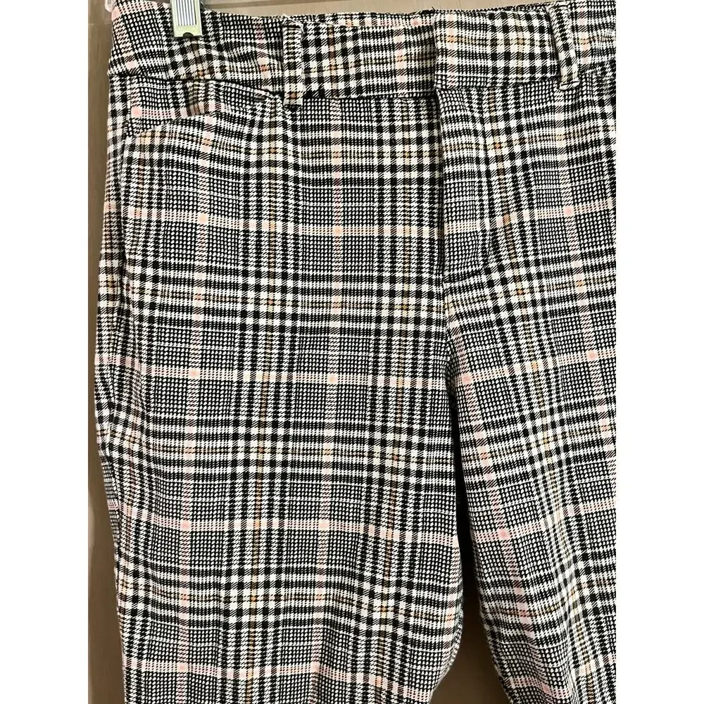 Old Navy Pixie Plaid Skinny Pants Women's Size 6 Stretch - Picture 3 of 6
